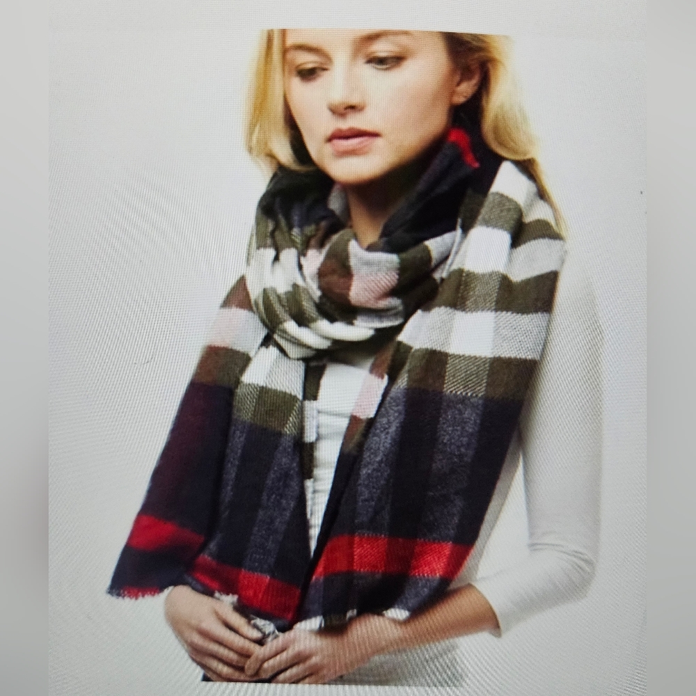 Plaid Multicolor Scarf